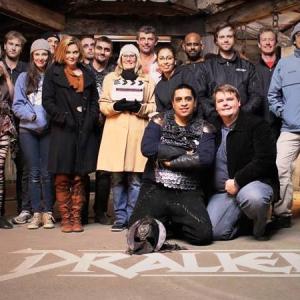 Cast and Crew on the set of Dralien