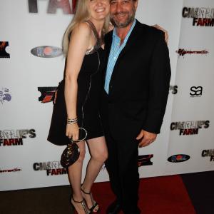 Toni McGhee and Salvatore Merenda at the premiere of 'Charlie's Farm'.