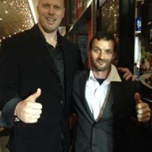 At the Brisbane Premiere of horror feature film Charlies Farm with actor Nathan Jones