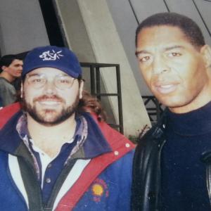 Me and Marcus Allen at the Super Bowl in Atlanta.