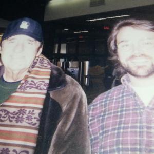 Me and Jim Nabors at the airport in Atlanta during Super Bowl week