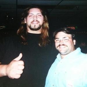 Me and THE BIG SHOW from WWE He was known as THE GIANT He has just signed with WWE the day we took this photo