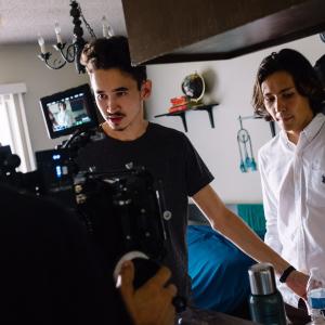 Anatoliy Ogay on set with Medet Shayahmetov, director of Brothers.