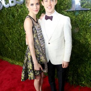 Wallis Currie-Wood and Alex Sharp at The 69th Annual Tony Awards in New York City