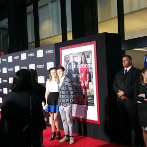 Wallis Currie-Wood and Alex Sharp attend the world premiere of The Intern