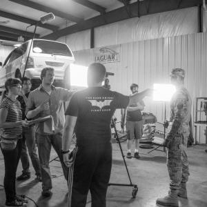 Directing and filming on the set of Rare Breed - A Marvel Fan Film retrohawkproductions.com
