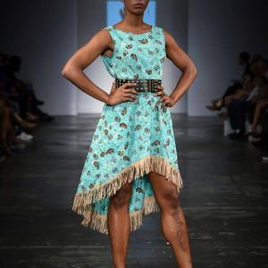 Los Angeles Fashion Week 2015 SpringSummer Collection The Reef LA Designer  Jill Setah of First Nations Brand  1st Lady