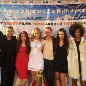 Los Angeles Independent Film Festival Awards Cast of Doing a Dunham Christopher Cervin Jamie Arnold Katie Wilbert Chelsea Gonzales Bryce Lee Townsend Chelsea Niven Gabrielle Maiden James Le Feuvre