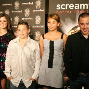 Michael Dougherty Isabelle Deluce Alberto Ghisi and Samm Todd at event of Trick r Treat 2007