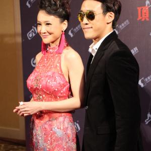 Jerry Liau walking the red carpet for New Zhang San Feng TV Series media press conference