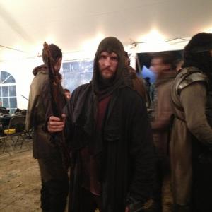 Mark Law on the set of NOAH
