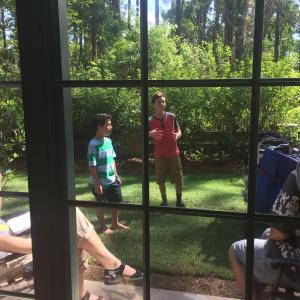 Jordan and his brother Daniel on the Disney XD set Getting interviewed and doing their voice overs