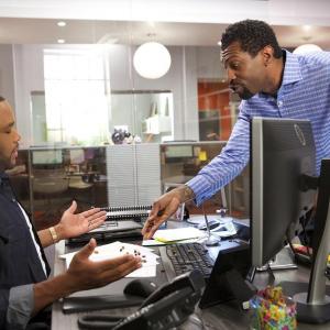 Still of Anthony Anderson and Deon Cole in Blackish 2014