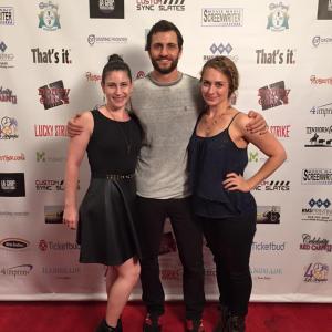 From L to R: Katie Schwartz, Vincente DiSanti, & Rosie Darch on the 48 Hour Film Project Red Carpet