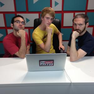 Robby Motz with The Fine Bros, Benny and Rafi