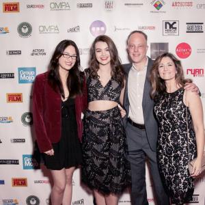 pictured at the OMPA Actor's Awards with Aileen Sheedy (director), Freddy Heath (AD), and Brandie Sylfae (UPM, actress) from The Misselthwaite Archives