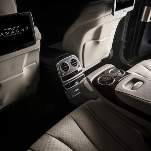Luxurious interior of Mercedes S Class