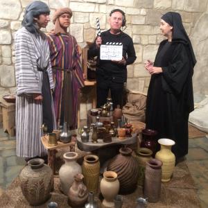 Filming at 3ABN Studios, West Frankfurt, IL (Elisha and the widow with the pots of oil)