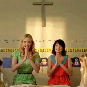 Still from The Loophoole 2013 with Dashiell McGahaSchletter Riki Lindhome Kate Micucci and Zoe McGahaSchletter