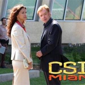 Still of David Caruso and Eva LaRue in CSI Majamis (2002)