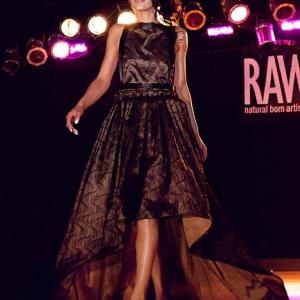 Modeling at the Chicago RAW Artists Fashion Show for designer Amber Vokt of AV Clothing Designs