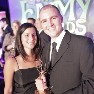 Juan Agustn Mrquez accepts an Emmy for his documentary 100000