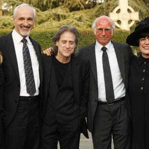 Michael with fellow CURB YOUR ENTHUSIASM cast members (L to R) Antoinette Spolar-Levine, Richard Lewis, Larry David, and Jo Anne Worley