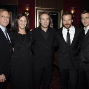 Sam Mendes, Lucy Fisher, Jake Gyllenhaal, Peter Sarsgaard and Douglas Wick at event of Jarhead (2005)