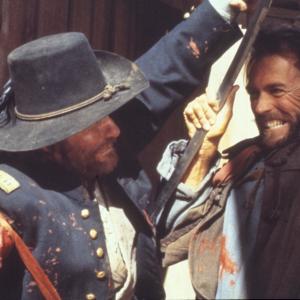Still of Clint Eastwood and Bill McKinney in The Outlaw Josey Wales (1976)