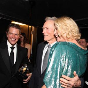 Clint Eastwood Charlize Theron and Matt Damon