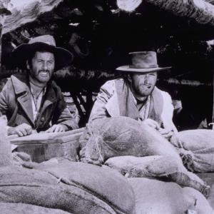 Still of Clint Eastwood and Eli Wallach in Geras, blogas ir bjaurus (1966)