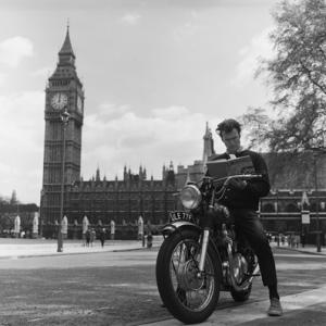 Clint Eastwood touring London during the making of Where Eagles Dare