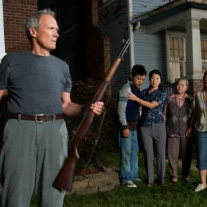 Still of Clint Eastwood, Bee Vang, Ahney Her, Brooke Chia Thao and Chee Thao in Gran Torino (2008)