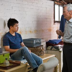 Still of Clint Eastwood and Bee Vang in Gran Torino 2008