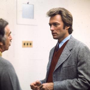 Still of Clint Eastwood and Don Siegel in Purvinasis Haris 1971