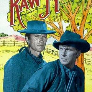 Clint Eastwood and Eric Fleming in Rawhide (1959)