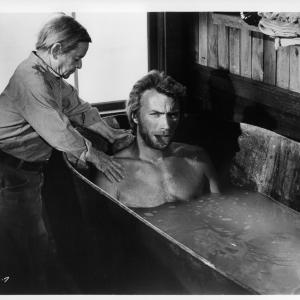 Still of Clint Eastwood and Billy Curtis in High Plains Drifter 1973