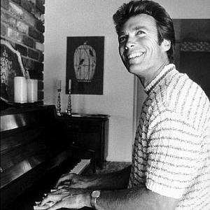 Clint Eastwood at home in the Hollywood Hills CA 1965