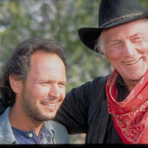 Still of Billy Crystal and Jack Palance in City Slickers 1991