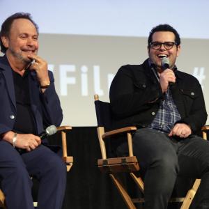 Billy Crystal and Josh Gad at event of The Comedians 2015