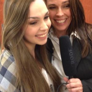 On the set of FLITE with my baby doll, Alyssa Meyer. Love being on set with my talented actor children.