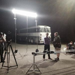Brad Beall on set of SAG short film Uncertain Saunter