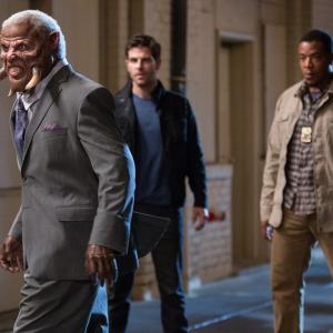Still of Ron Canada Russell Hornsby and David Giuntoli in Grimm 2011