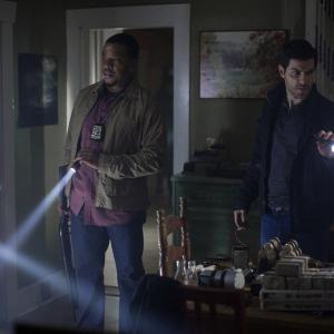 Still of Russell Hornsby and David Giuntoli in Grimm 2011