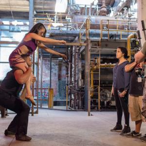On the set of santo, directing dancers