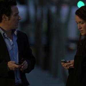 Still of Rob Morrow and Michelle Nolden in Numb3rs 2005