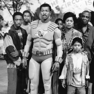 Still of Marla Gibbs Eddie Griffin Robert Guillaume and Robert Townsend in The Meteor Man 1993