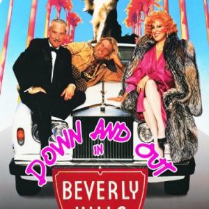 Richard Dreyfuss Bette Midler and Nick Nolte in Down and Out in Beverly Hills 1986