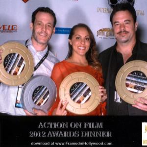 Robert Pralgo Vanelle and John Foutz Action on Film Awards Dinner 2012