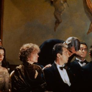 Still of Al Pacino, Diane Keaton, Sofia Coppola, George Hamilton, John Savage and Don Novello in Krikstatevis III (1990)